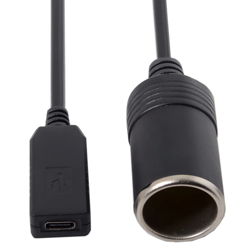 Usb-C Usb 3,1 type C к прикуривателю штепсельная вилка зарядное устройство кабель 20 в 100 Вт Авто аксессуары для интерьера