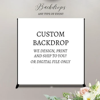 

Custom Photography Backdrop Photo Background Personalized Name Size