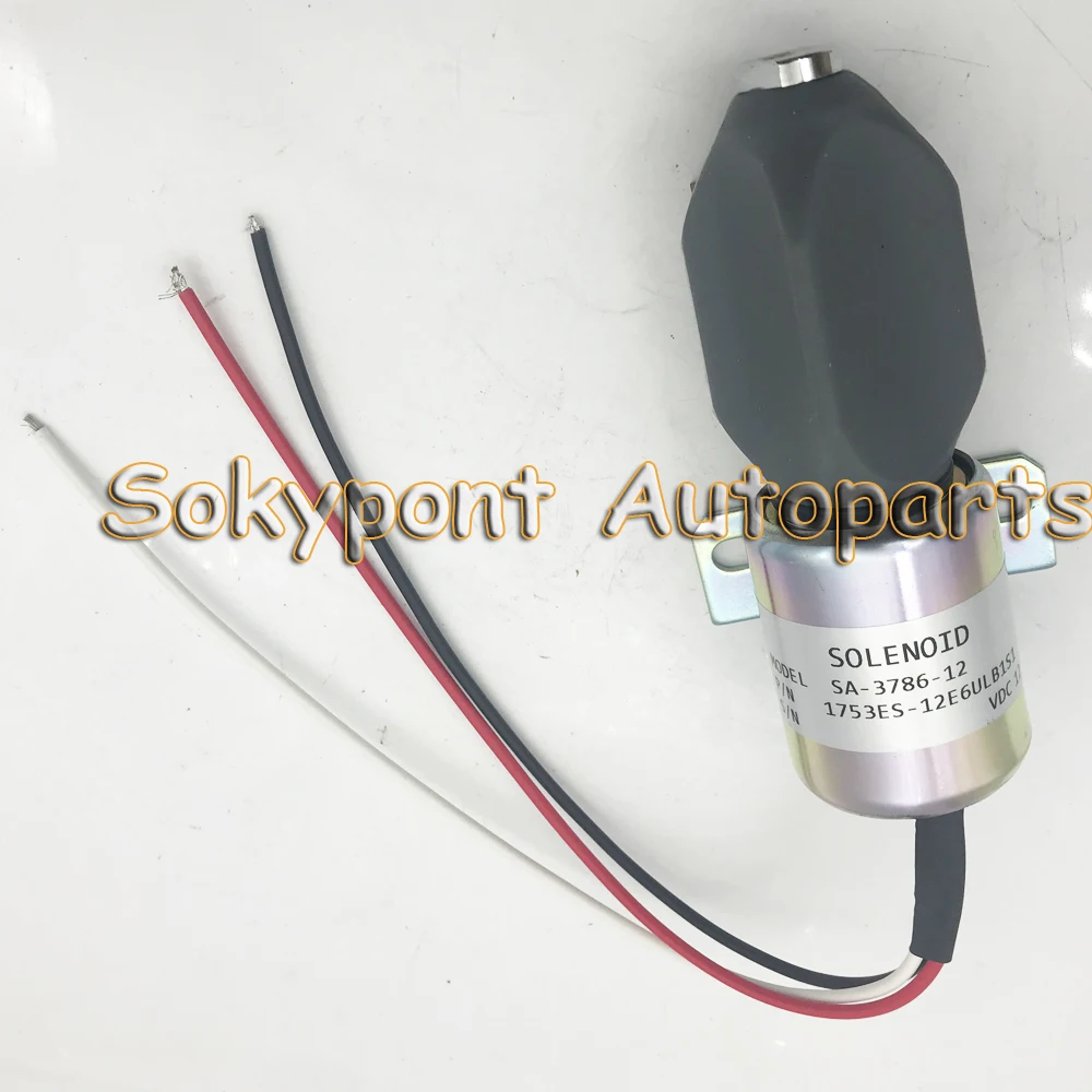Электромагнит отключения подачи топлива SA-3786-12, 12 V, 1753ES-12E6UB1S1 для Kubota 21Hp двигателя 1 шт