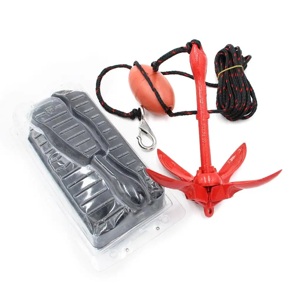 Folding Anchor Buoy Kit Portable Complete Grapnel Anchor System