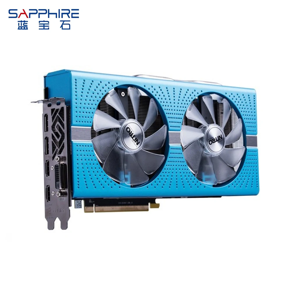 Видеокарта SAPPHIRE AMD Radeon NITRO + RX580 8 ГБ GDDR5 256bit игровая видеокарта для настольного ПК