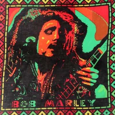 FOXMOTHER Hip Hop Punk Cotton Reggae Jamaica Green Weed Leaf Bandana Headwear For Mens - Цвет: N