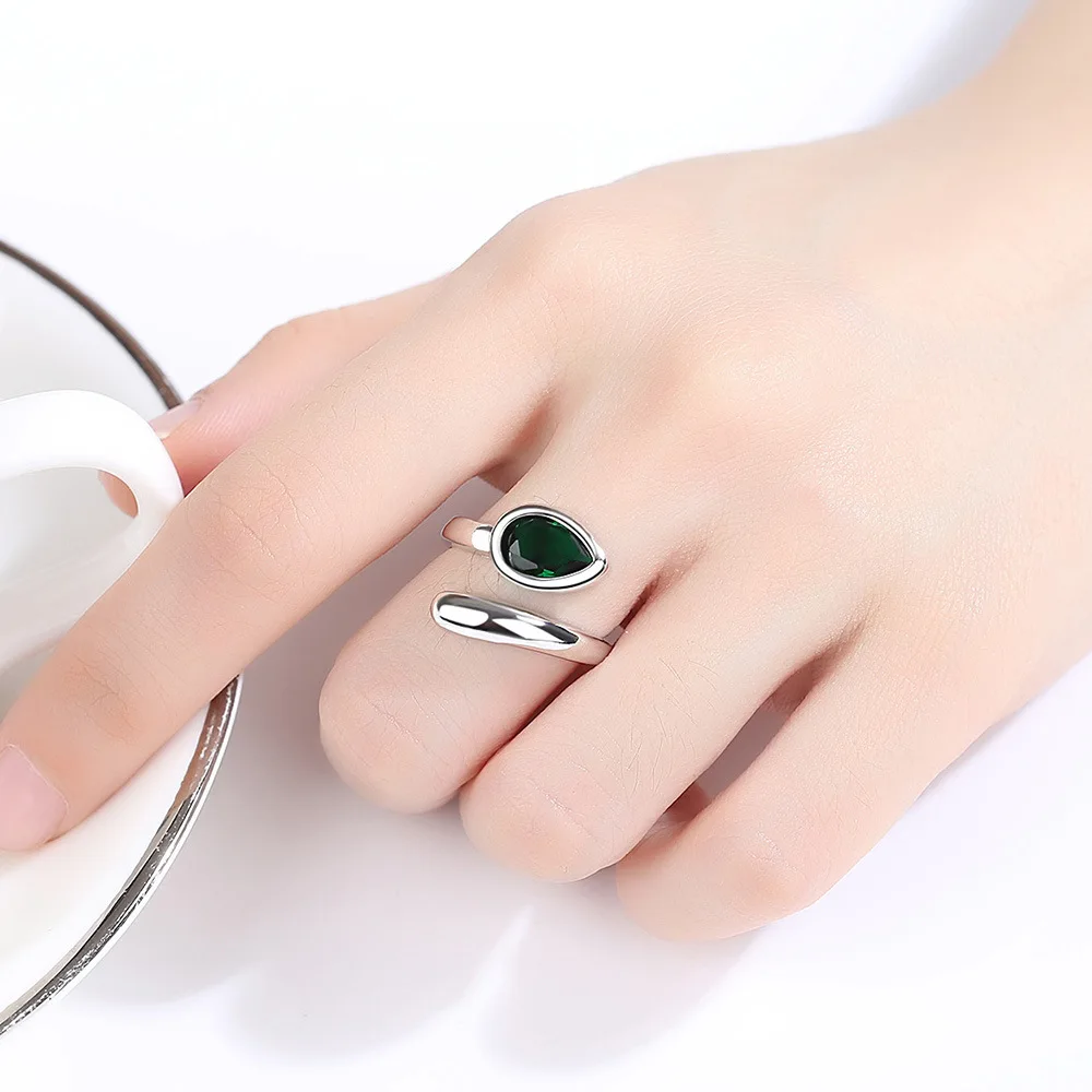 Принцесса Диана Вильям Кейт драгоценные камни кольца сапфир синий Свадебные обручальные 925 пробы Серебряное кольцо для женщин