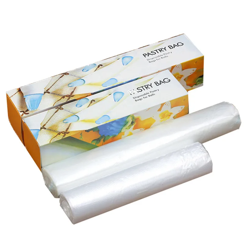 50 pcsroll Disposable Pastry Bags Piping Bag Icing Fondant Cake Cream Decorating Pastry Tip Confectionery Mould Cupcake Tool 01