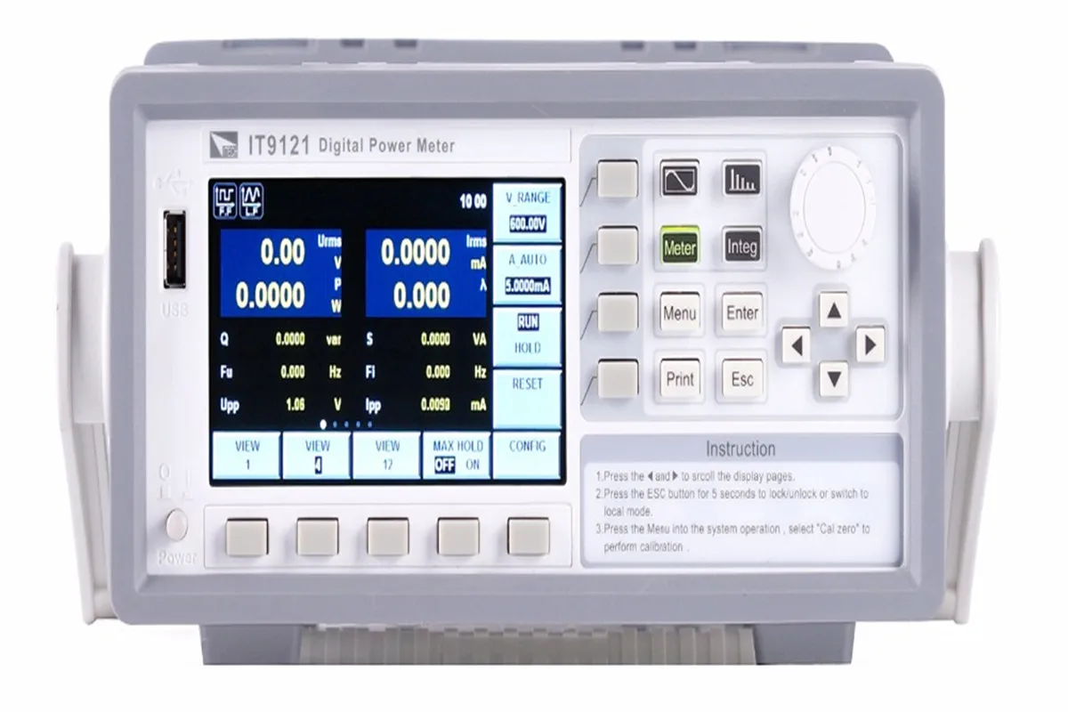 It9121/it9121e/it9121h Benchtop Digital Ac Power Meter Wattmeter