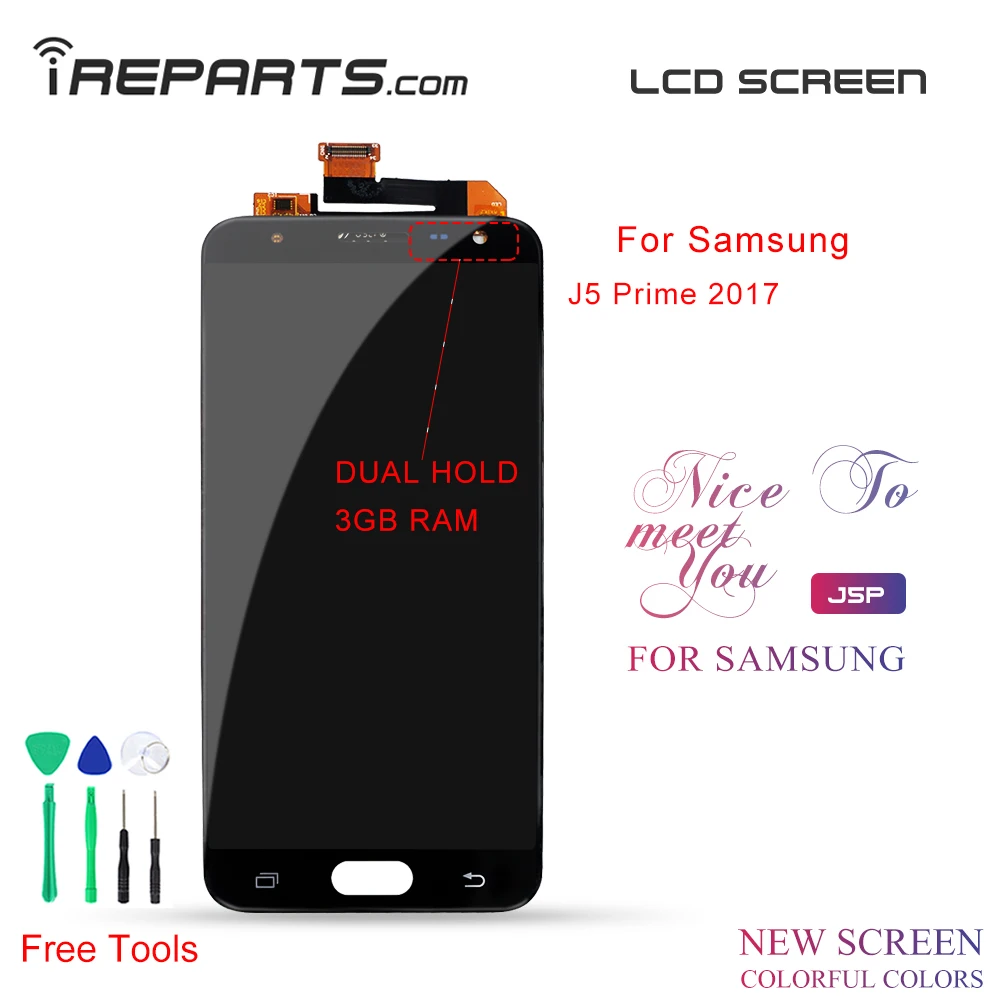 ЖК-экран IREPARTS Pantalla для SAMSUNG Galaxy J5 Prime 2017 ЖК-панель сенсорный дигитайзер +