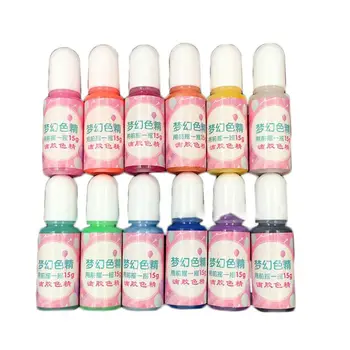 

12 Pcs/set UV Resin Epoxy Pigment Liquid Mixed Color Dye Jewelry Carfts Making