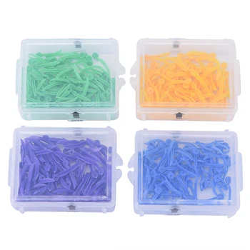 

100PCs/Box Plastic Disposable Dental Wedge With Hole Diastema Tooth Wedge Arc Concave Design Dentist Tool