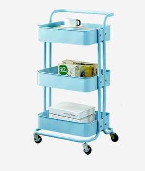 

Storage Rack Kitchen Vegetable Trolley Landing Multi-layer Movable Baby Goods