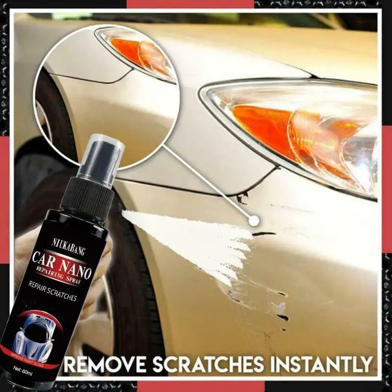 

60ML Car Polishing Wax Paint Care Car Scratch Repair Agent Scratch Repair Nano Spray Scratches Remover Glass Cleaning TSLM 1