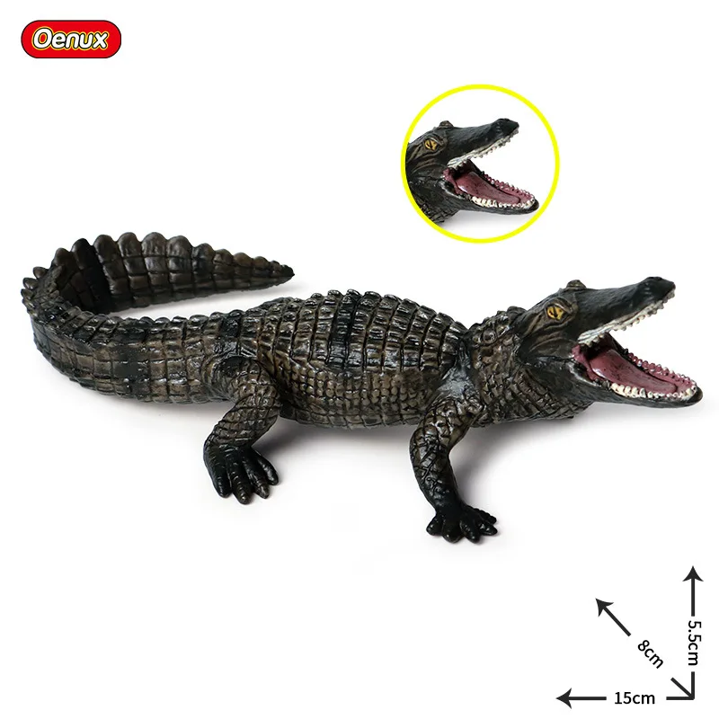 Children's Simulation wild animal model red crocodile Nile crocodile amphibian crocodile model toy Collecting gifts Toy model