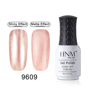 

HNM Pearl Metal Gel Nail Polish 8ML UV LED Lamp Gel Nail Polish Soak Off Long Lasting Lucky Lacquer Varnish Nail Airt Manicure
