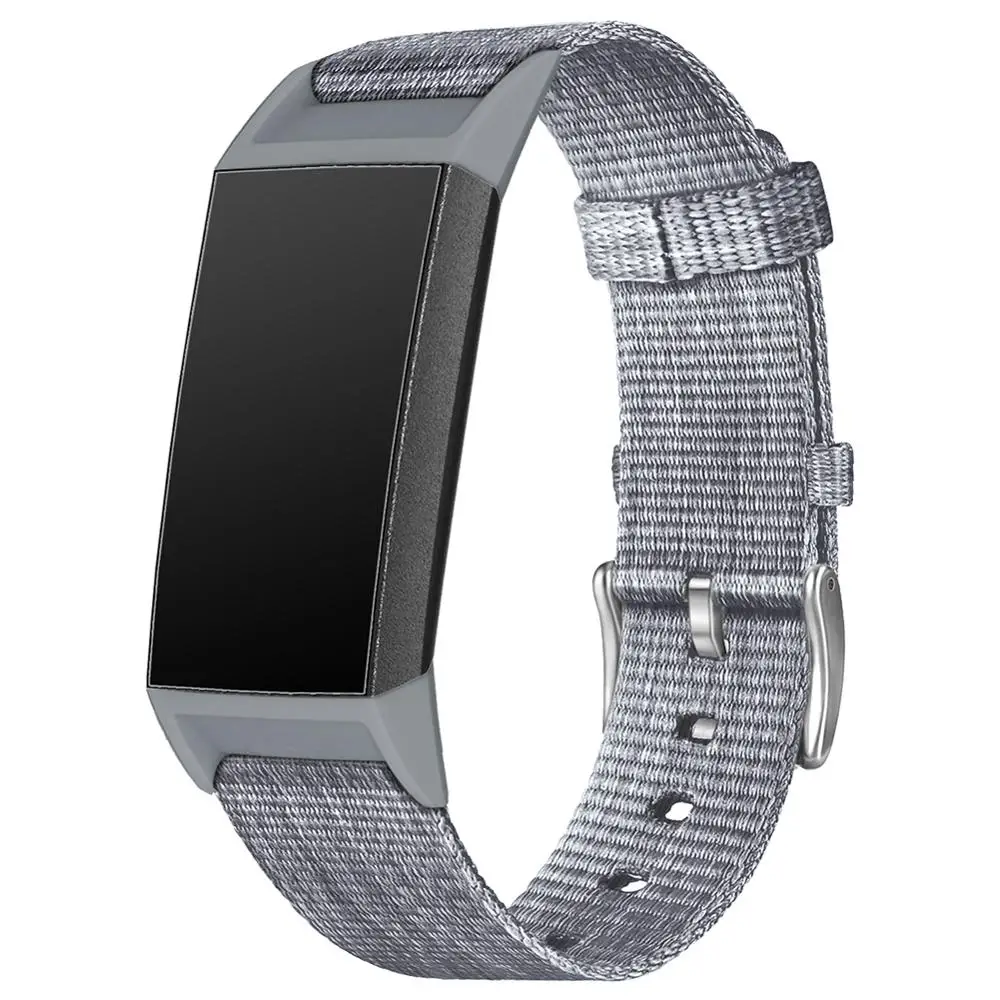 Для Fitbit заряд 3 часы замена плетеная холщовая ткань ремешок для часов StrapDust