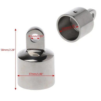 

Stainless Steel Bimini Top Eye End Cap For 1.26'' Pipe Marine Boat Yacht E7CA