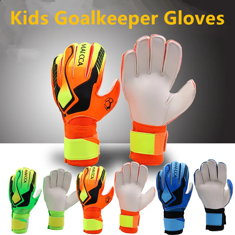 Boys Football Goalkeeper Gloves Thicken Latex Soccer Goal Keeper Goalie Training | Спорт и развлечения