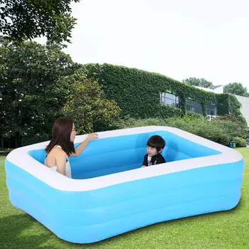 

3-Layer Inflatable Swimming Lounge Pool for Household Wear-resistant Baby Kids