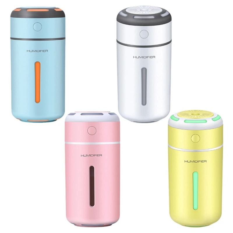 Aromatherapy Diffuser USB Ultrasonic Air Humidifier Mist Maker Aroma Essential Oil Diffuser for Home with LED Light Decoration