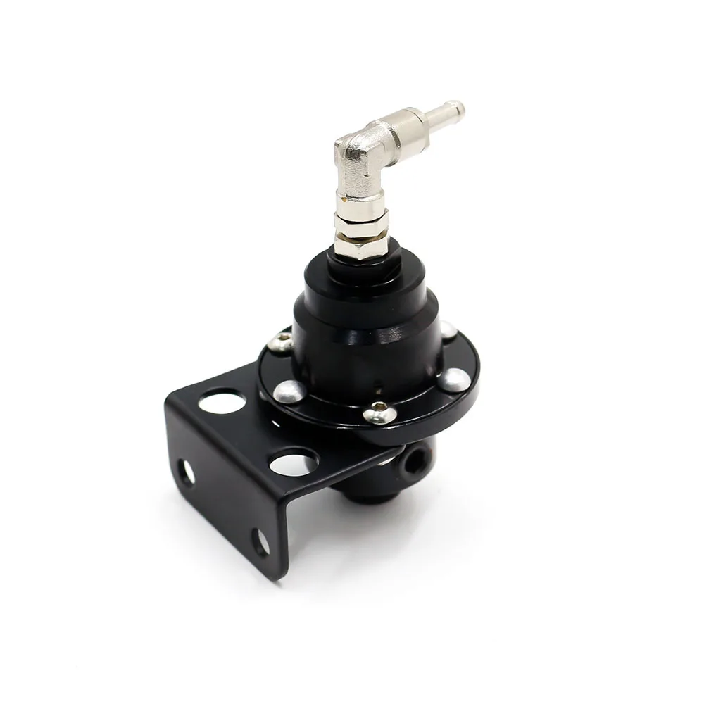 New Universal Adjustable Aluminum Fuel Pressure Regulator With Gauge Kit Black Titanium Red Gold Blue 5 color