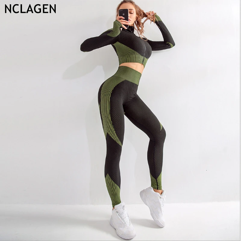 Details about   Sportswear Workout Leggings Crop Top Bra For Ladies Exercise Tracksuit Yoga Sets