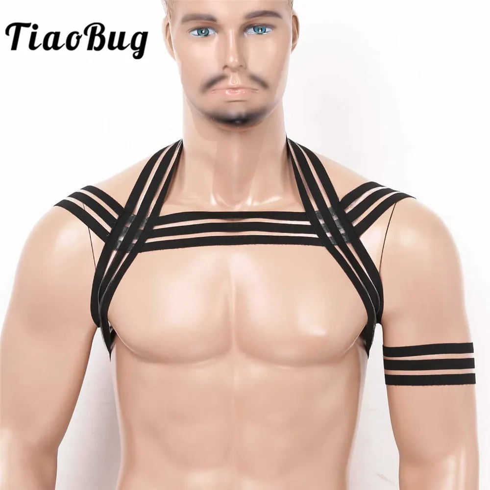 Christmas Mens Body Belts Fancy Straps Roleplay Body Chest Harness Party Costume 
