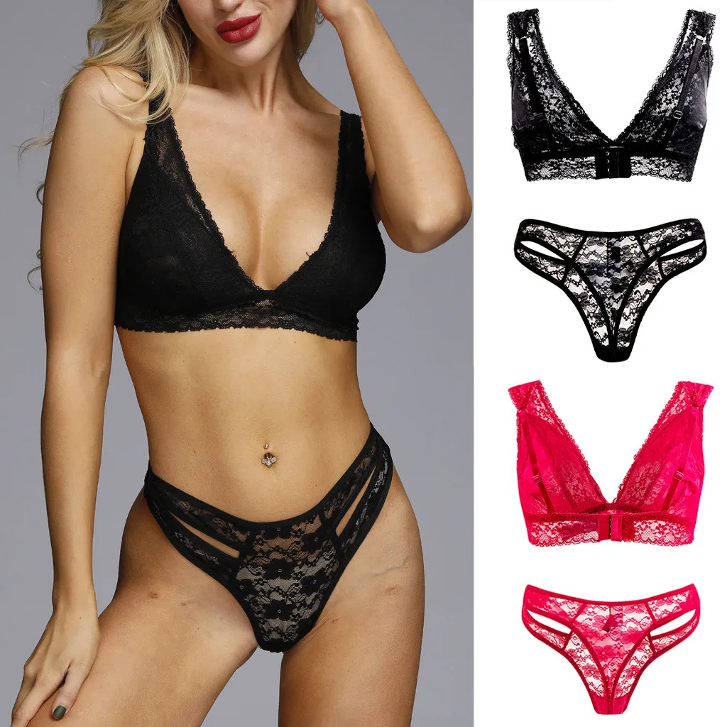 

Plus Size Porno Lenceria Mujer Women Lace Sexy Lingerie Push Up Bra Panty Sexy Underwear Set Erotic Babydoll Costumes Intimates
