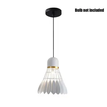 

Iron Pendant Light Dining Room Hanging Bar Home Decor Modern Minimalist Study Cafe Badminton Chandelier Bedroom Nordic Style E27