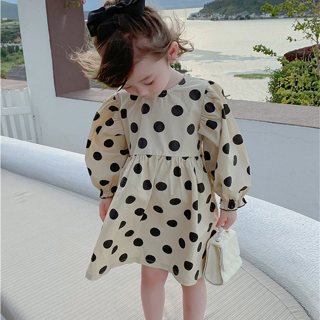 Buy Buy & Try Girl's Satin Ladiyo Polka Dot Printed Frock Dress for Kids.  Online at Best Prices in India - JioMart.
