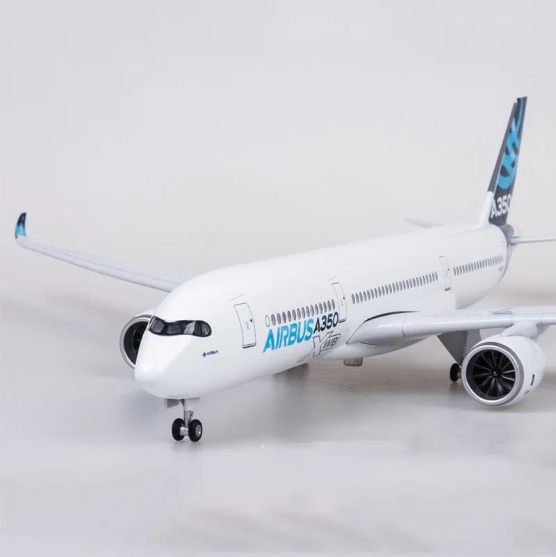 47 см 1/142 масштаб самолет Airbus A350 прототип XWB авиакомпания Модель W светильник и колеса литья под давлением пластиковая Смола самолет для сбора