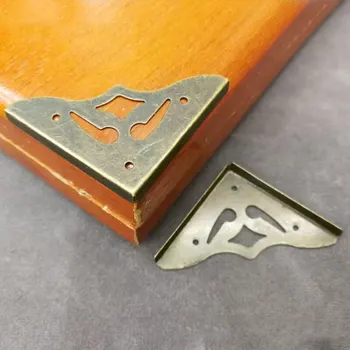 

20Pcs Furniture Metal Craft Antique Bronze Jewelry Box Corner Foot Wooden Case Corner Protector Decorative Corner 35mm