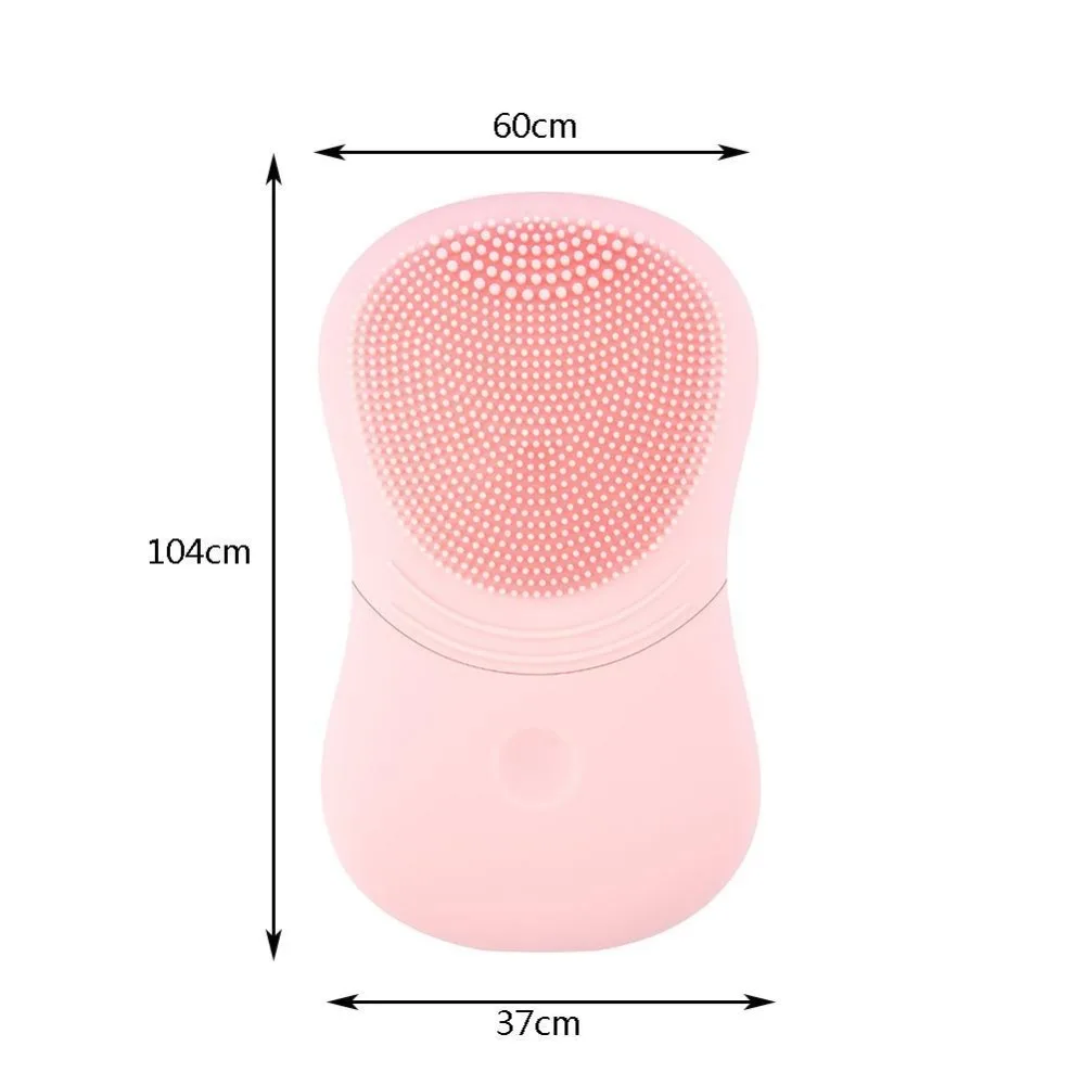 Electric Cleaning Face Brush Beauty Tool Silicone Cleansing Instrument Ultrasonic Vibration Exfoliating Blackhead