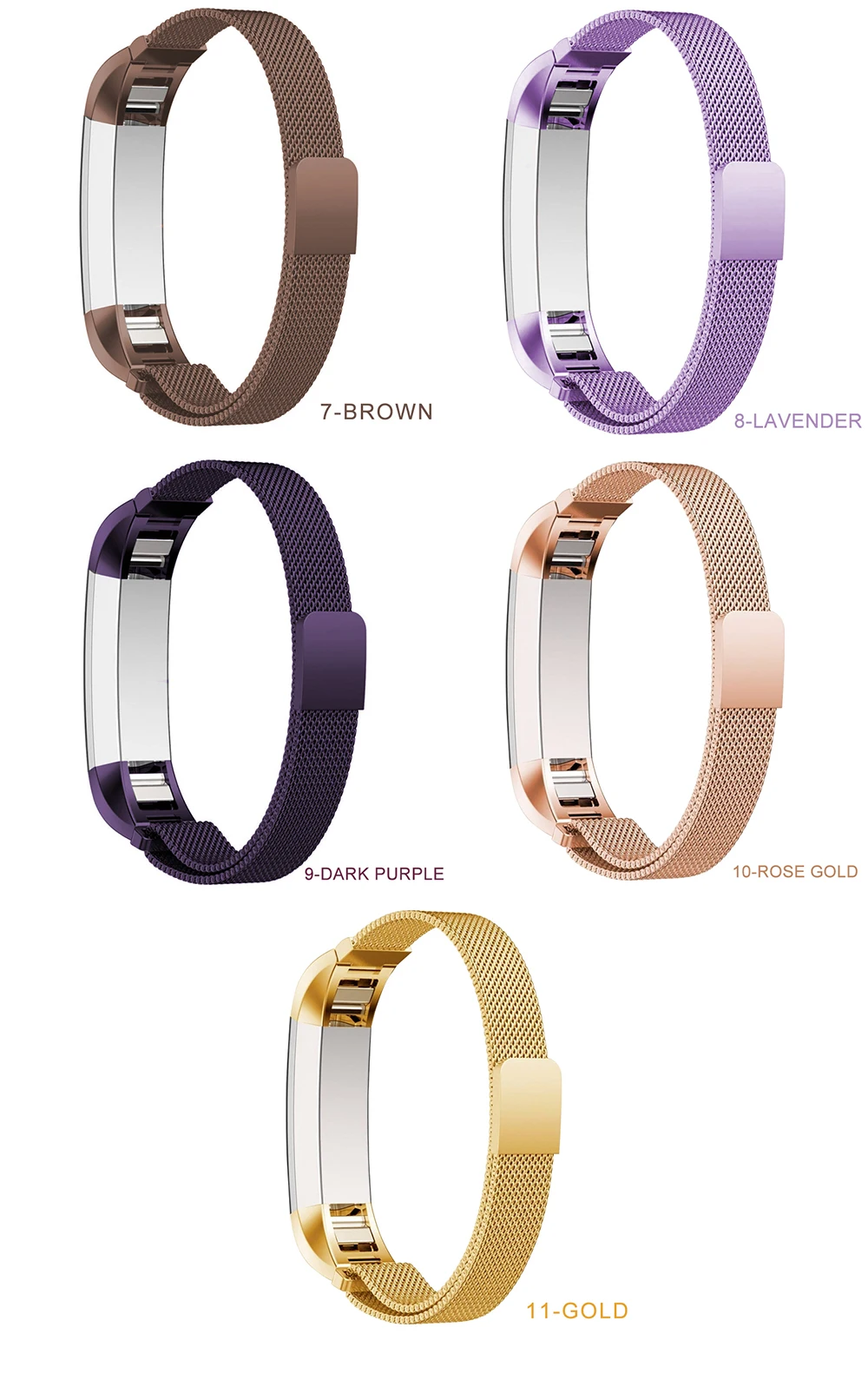 Для Fitbit Alta HR/Alta Ремешки для наручных часов сетка петля Металлический Ремешок Браслет замена замка сетка из нержавеющей стали pulseira