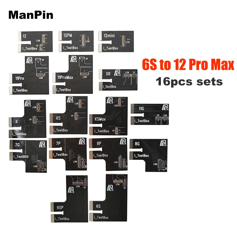 ЖК-дисплей тестер гибкий кабель для iPhone 12 Pro Max Mini 11 XS XR X 8 6S P DLS200 датчик