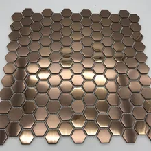 Прямая цена завода Милая шестиугольная металлическая мозаичная плитка для KTV бар стикер с изображением брызг для ванной комнаты decoratio