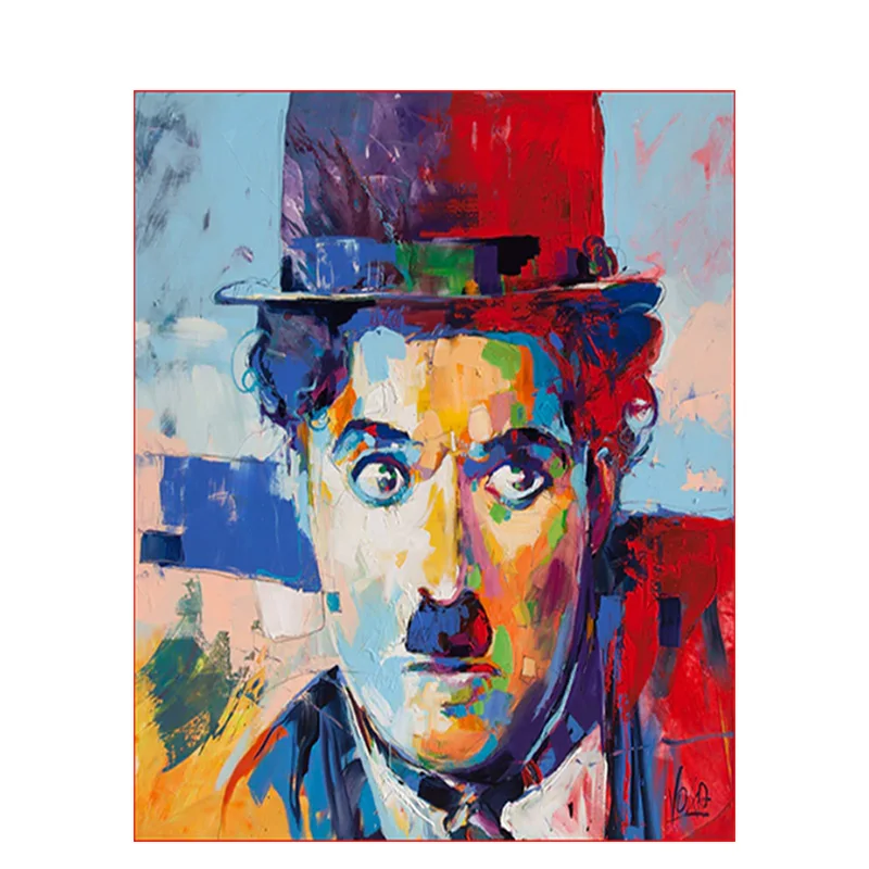

Chaplin Colorful Painting By Numbers Coloring Draiwng Handmade DIY Kits Acrylic Paints For Adults On Canvas Home Decoration Art