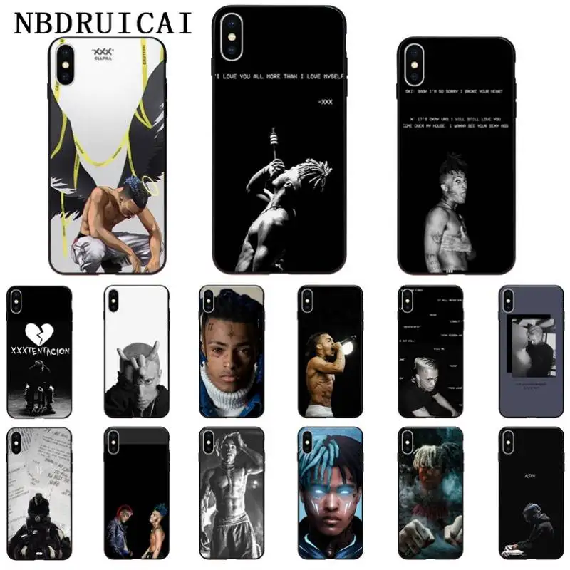 Чехлы Xxxtentacion для телефонов iPhone 11 Pro Max X 6 7 8 Plus 5 6S SE мягкий силиконовый черный чехол