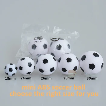 

Soccerwe Mini Table Soccer Figures Accessories White Black Color 18 mm Diameter Collections with Messi Ronaldo Zidane Doll Gift