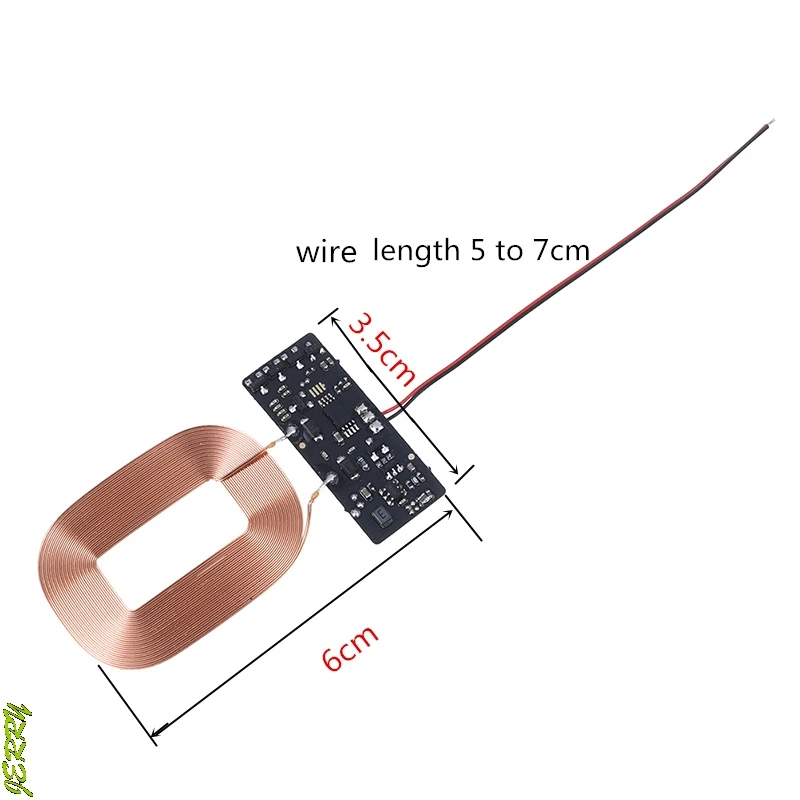 Hot Selling Qi Wireless Charging Standard Universal Charger PCBA Circuit Board With Coil DIY QI Receiver | Мобильные телефоны и