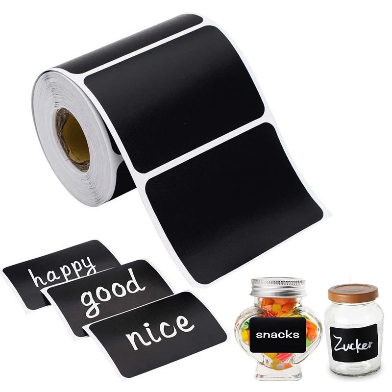 Chalkboard Labels Removable Chalk Labels to Decorate Your Pantry Storage & Office 150 Waterproof Chalkboard Stickers Reusable Blackboard Sticker Kit for Kitchen Organize with 2 White Chalk Pens 