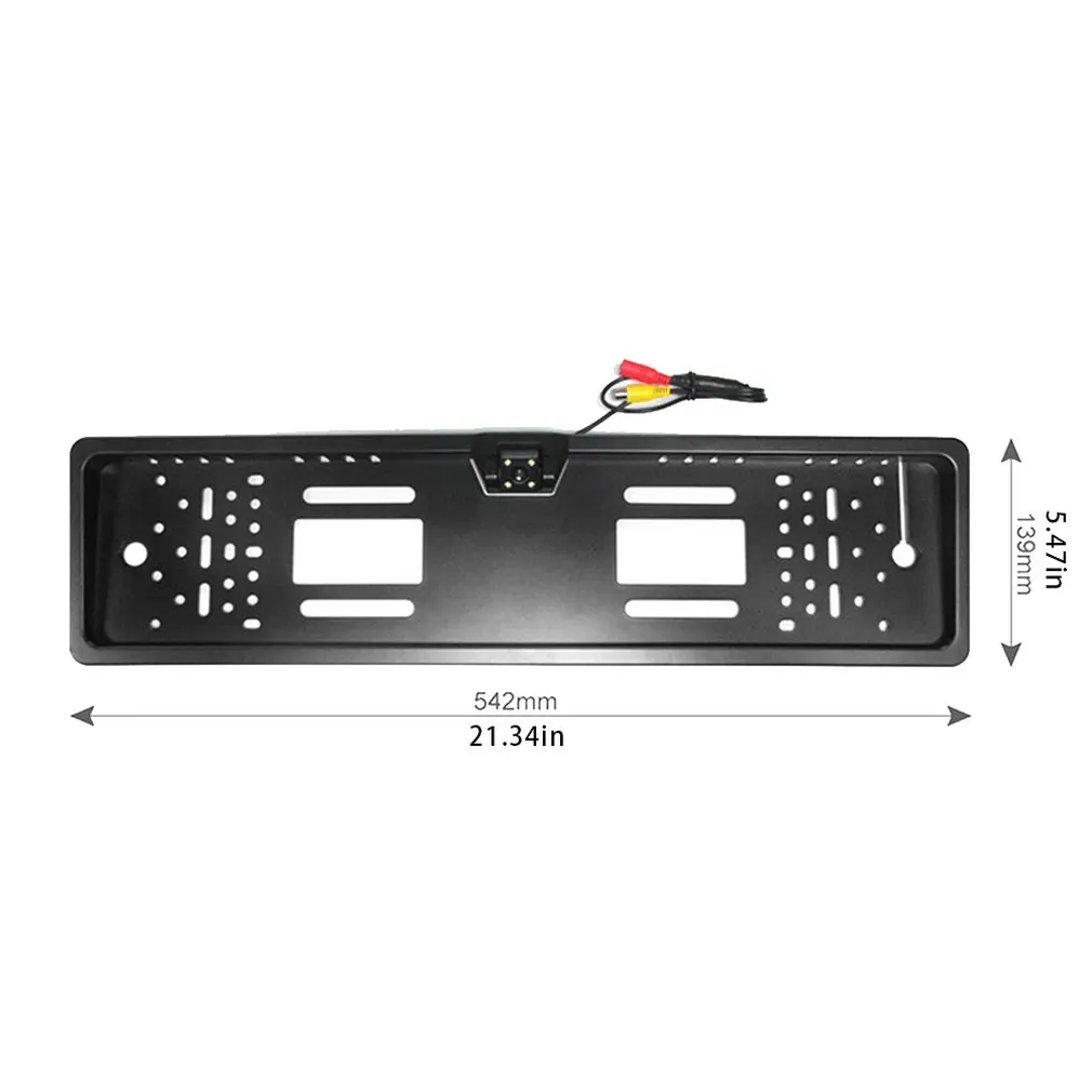 Hd Led рамка номерного знака камера заднего вида Ccd система очень простая