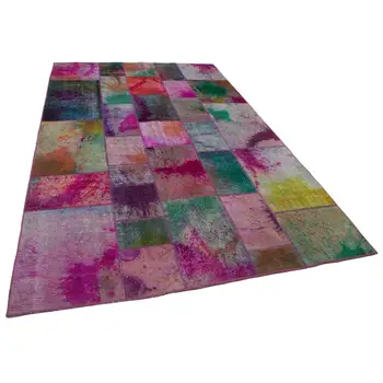 

198x302 Cm Multicolor Handmade Patchwork Rug-6x10 Ft