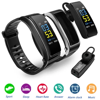 

Y3plus Color Screen Smart Bracelet Fitness Heart Rate Tracker Blood Pressure wristband With Bluetooth Earphone for IOS Android