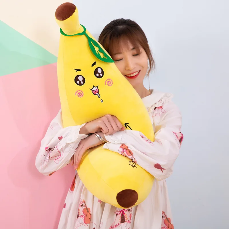 Creative Cartoon Large Size Banana Pillow Model Expression Plush Toys CHILDREN'S Toy Birthday Gift