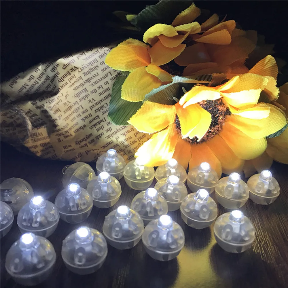 10Pcs Round Ball Tumbler LED Balloon Lights Mini Flash Luminous Lamps for Lantern Bar Christmas Wedding Party Decoration | Дом и сад