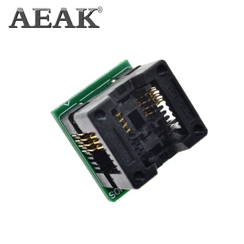 

AEAK SOIC8 SOP8 to DIP8 Wide-body Seat Wide 200mil Programmer Adapter Socket Blue