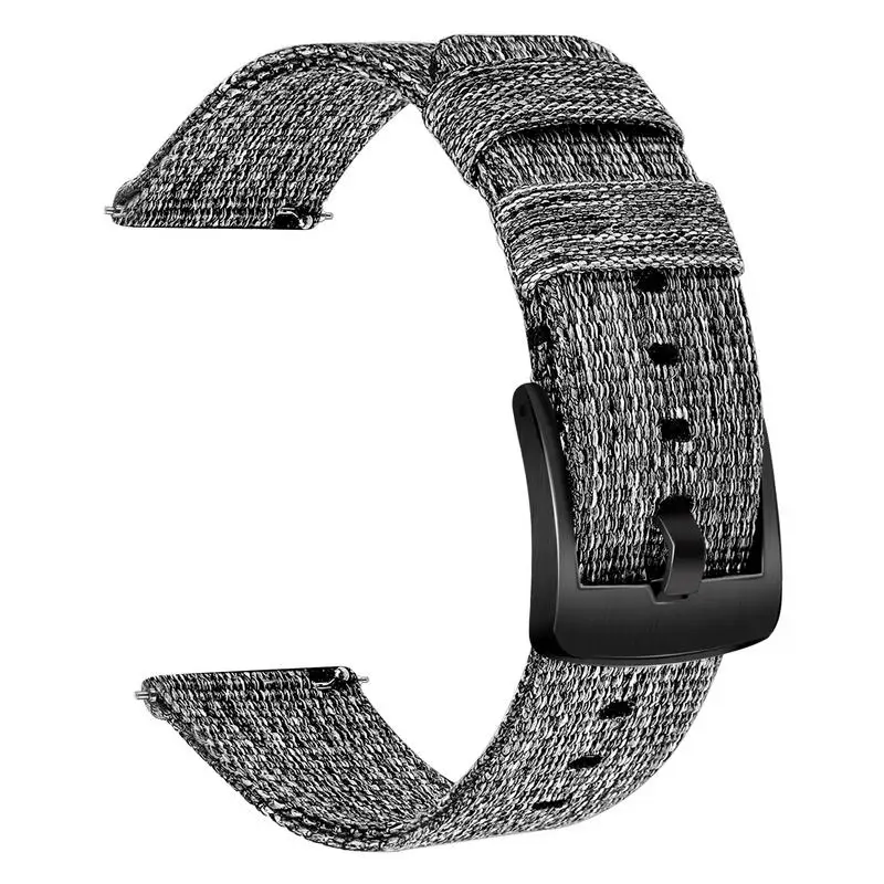 Холщовый нейлоновый ремешок для часов Samsung Galaxy Watch Active2 40 мм 44 быстросъемный из