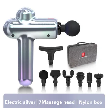 

Electric Vibration Brushless Handheld Deep Tissue Muscle Massage Gun Thera Gun Fascia Gun Muscle relaxation Silver