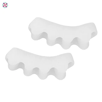 

Mini Gel Toe Splitter Portable Five-holes Toe Straightener SeparatorsCY
