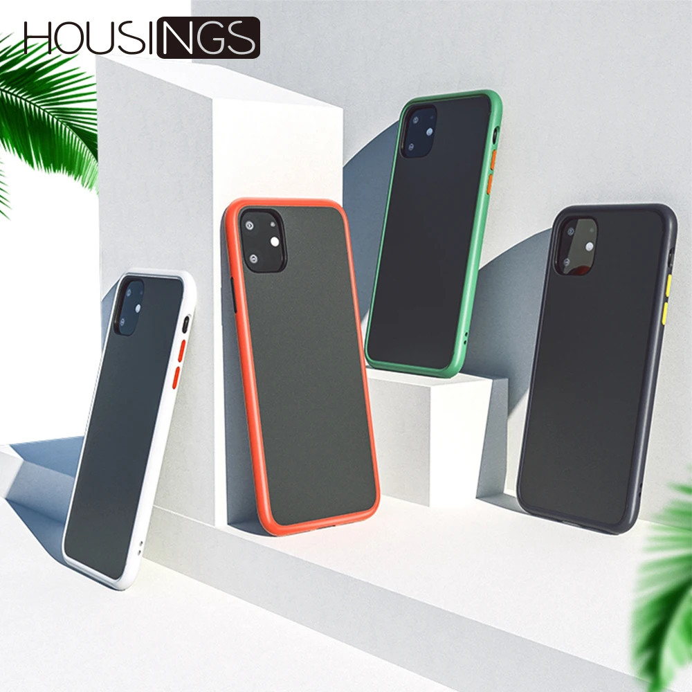 

Matte Cell Phone Case For iPhone 11 Max Pro Cover For iPhone 7 8 X XR Plus Ultra Thin Shockproof Green Red Soft Phone Case Capa