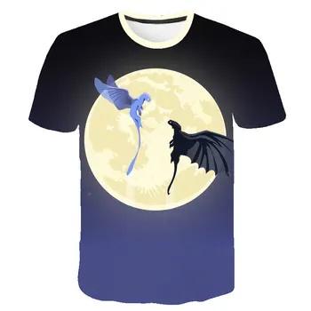 

Teen Girls Clothes How To Train Your Dragon Tops Tee 3D Boys T Shirts Girl Costume Children Clothing Kids Tees Baby Boy T-shirts