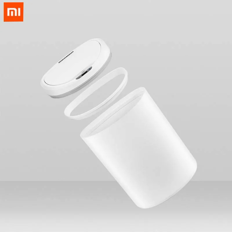 Xiaomi smart мусорное ведро для дома и садовый датчик светодиодный датчик крышка мусора 8/10L ninestars Смарт мусорный контейнер дома 5